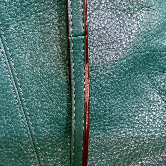 GORGEOUS COACH PARK Small Hobo Crossbody Bag Green Leather Retro Vintage - Picture 8 of 8